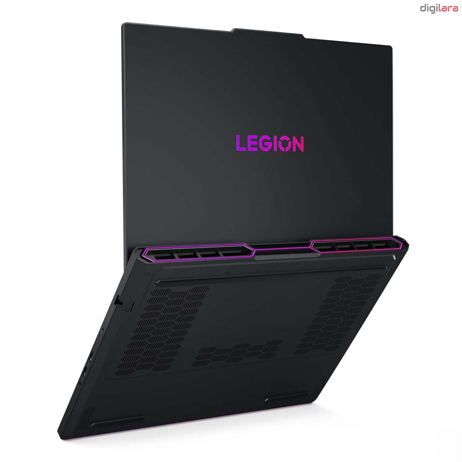 نمای پشت لپ تاپ لنوو Legion Pro 7 16IAX10H با لوگوی Legion